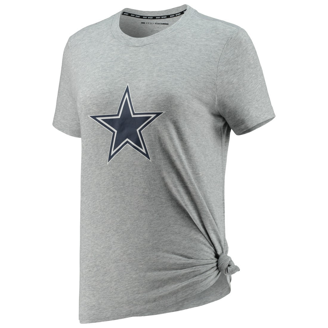 Dallas Cowboys DKNY Sport Women's Ava Tri-Blend T-Shirt - Heathered Gray - NFL