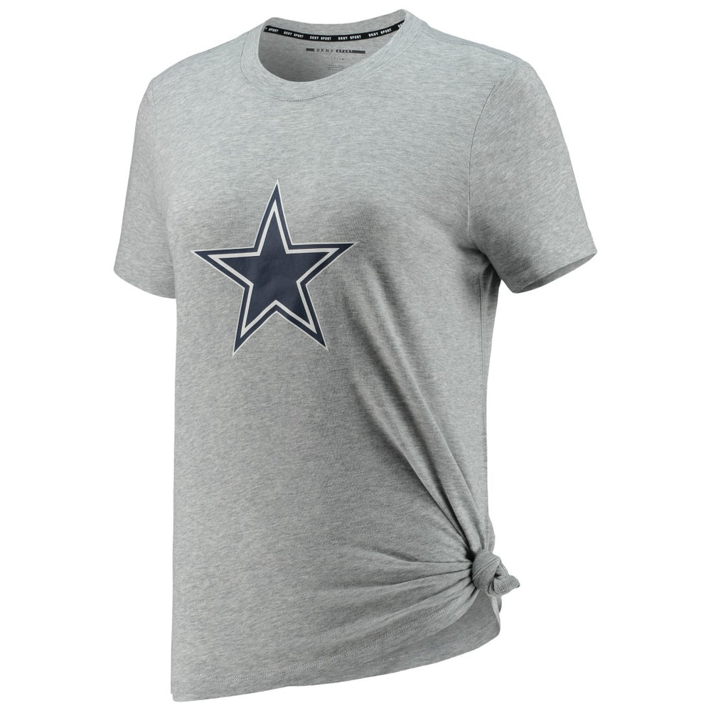 Dallas Cowboys DKNY Sport Women's Ava Tri-Blend T-Shirt - Heathered Gray - NFL
