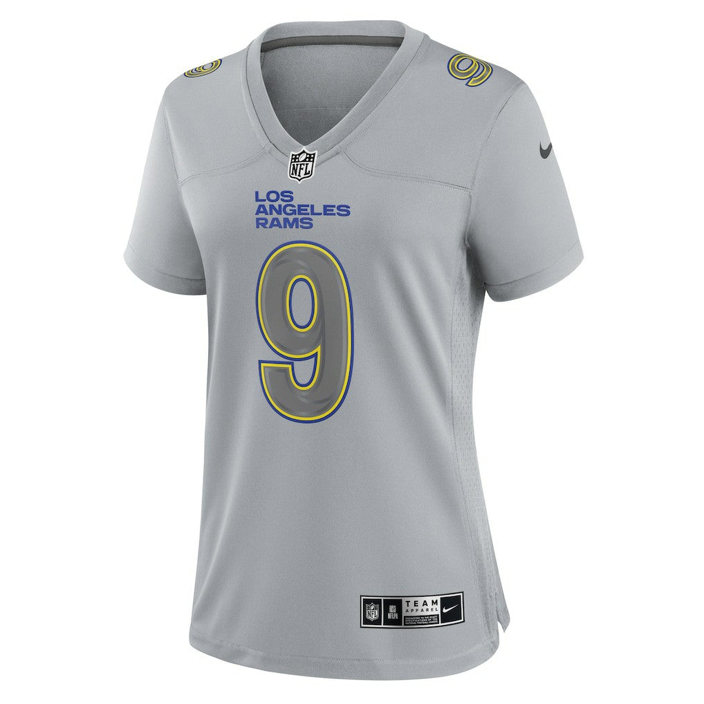 Matthew Stafford Los Angeles Rams Women's Atmosphere Fashion Game Jersey - Gray - Nike