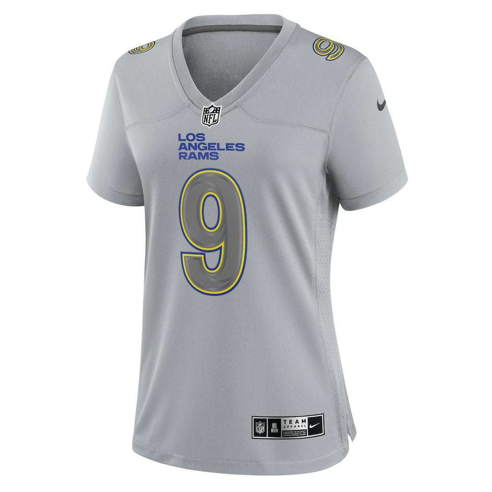 Matthew Stafford Los Angeles Rams Women's Atmosphere Fashion Game Jersey - Gray - Nike