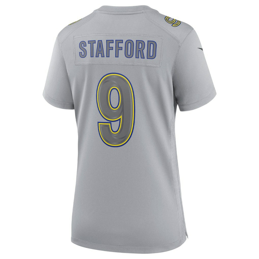 Matthew Stafford Los Angeles Rams Women's Atmosphere Fashion Game Jersey - Gray - Nike