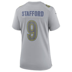 Matthew Stafford Los Angeles Rams Women's Atmosphere Fashion Game Jersey - Gray - Nike