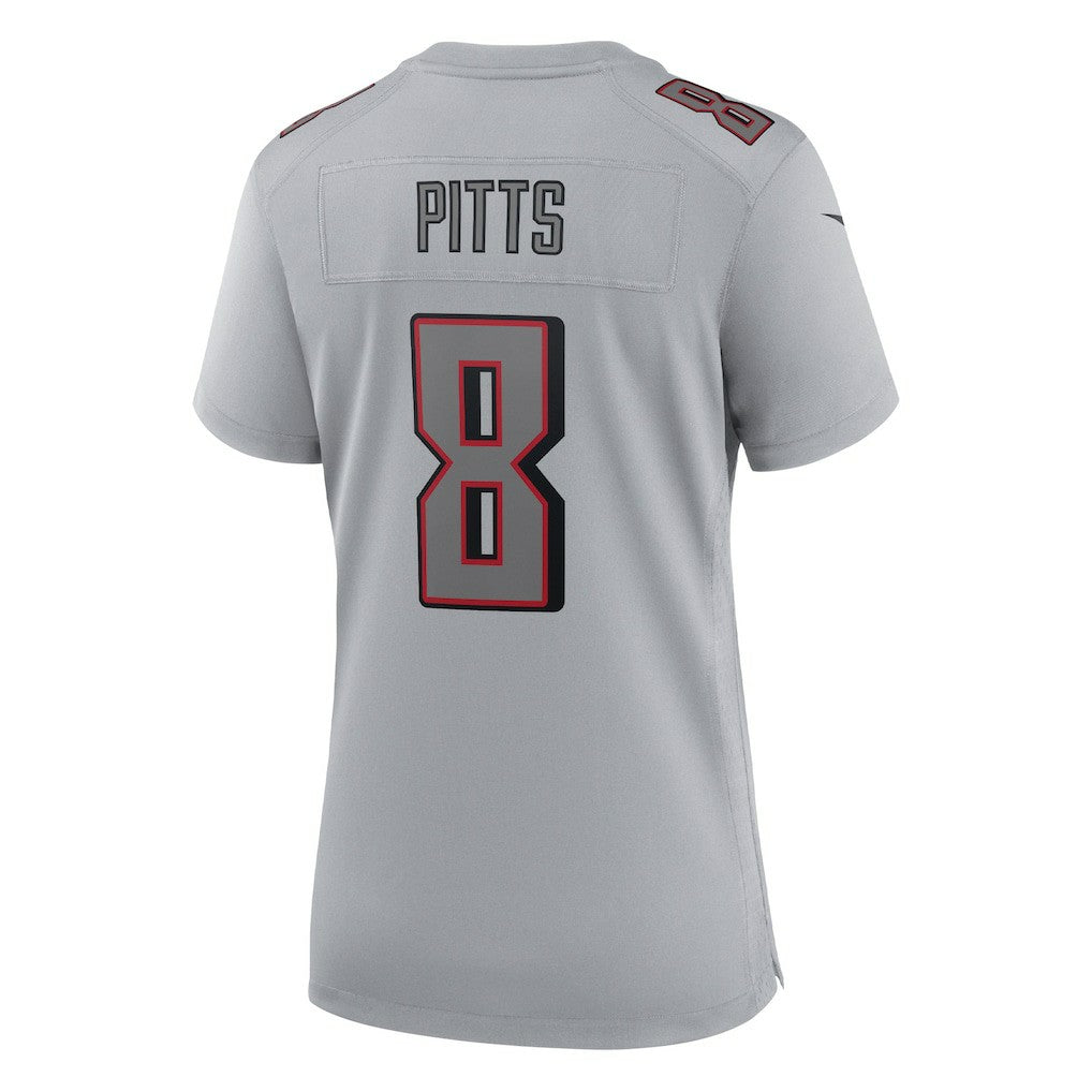 Kyle Pitts Atlanta Falcons Women's Atmosphere Fashion Game Jersey - Gray - Nike