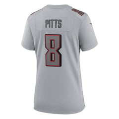 Kyle Pitts Atlanta Falcons Women's Atmosphere Fashion Game Jersey - Gray - Nike