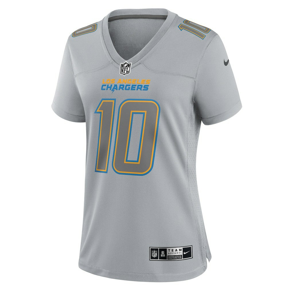 Justin Herbert Los Angeles Chargers Women's Atmosphere Fashion Game Jersey - Gray - Nike