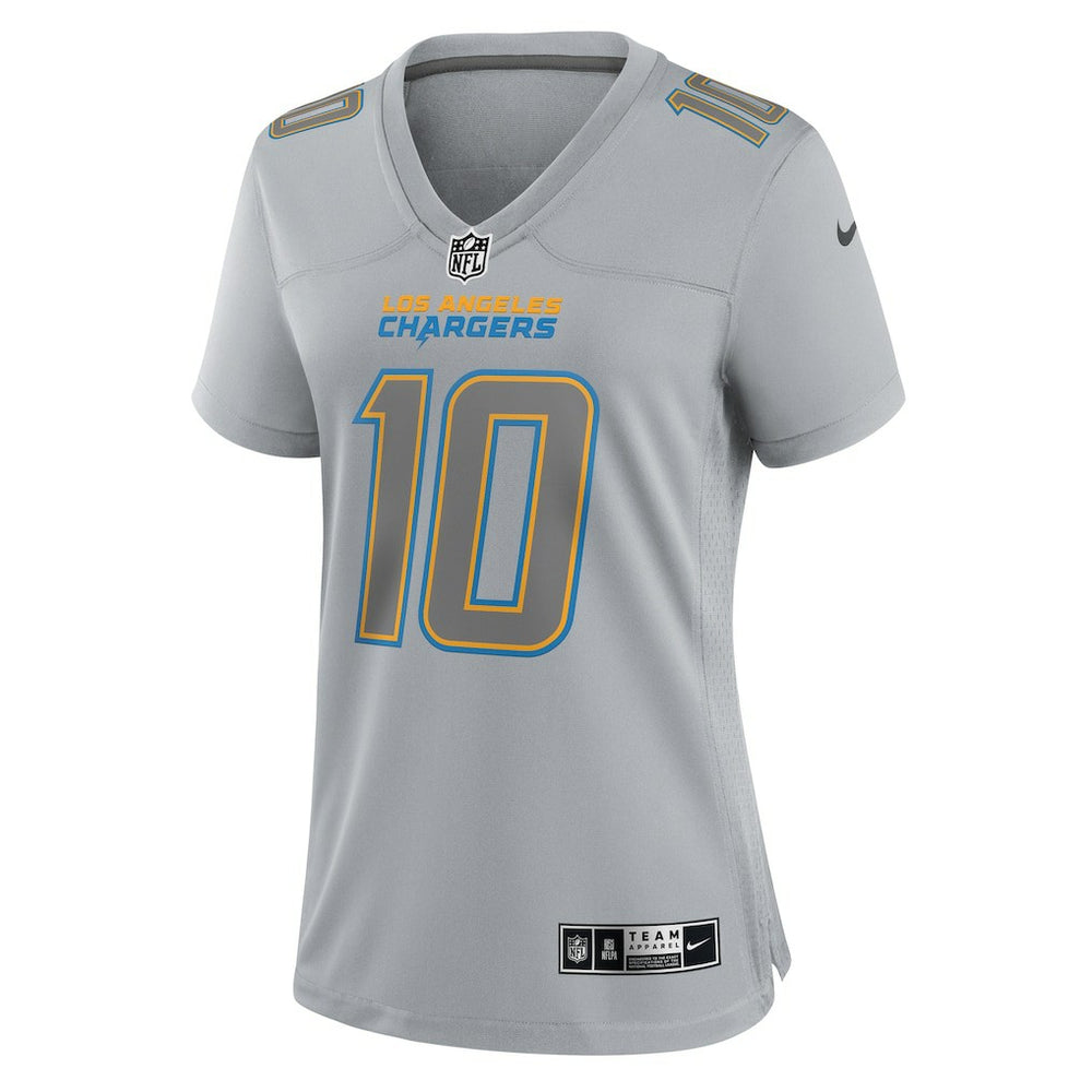 Justin Herbert Los Angeles Chargers Women's Atmosphere Fashion Game Jersey - Gray - Nike