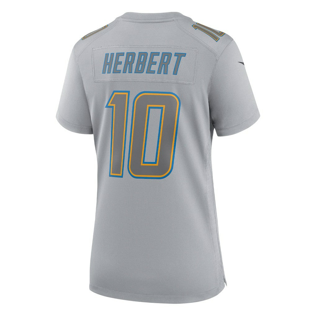 Justin Herbert Los Angeles Chargers Women's Atmosphere Fashion Game Jersey - Gray - Nike