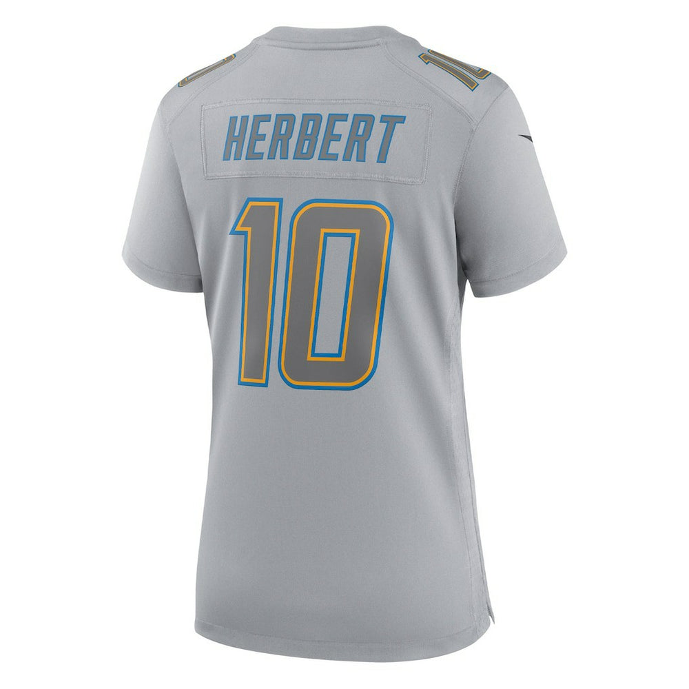 Justin Herbert Los Angeles Chargers Women's Atmosphere Fashion Game Jersey - Gray - Nike
