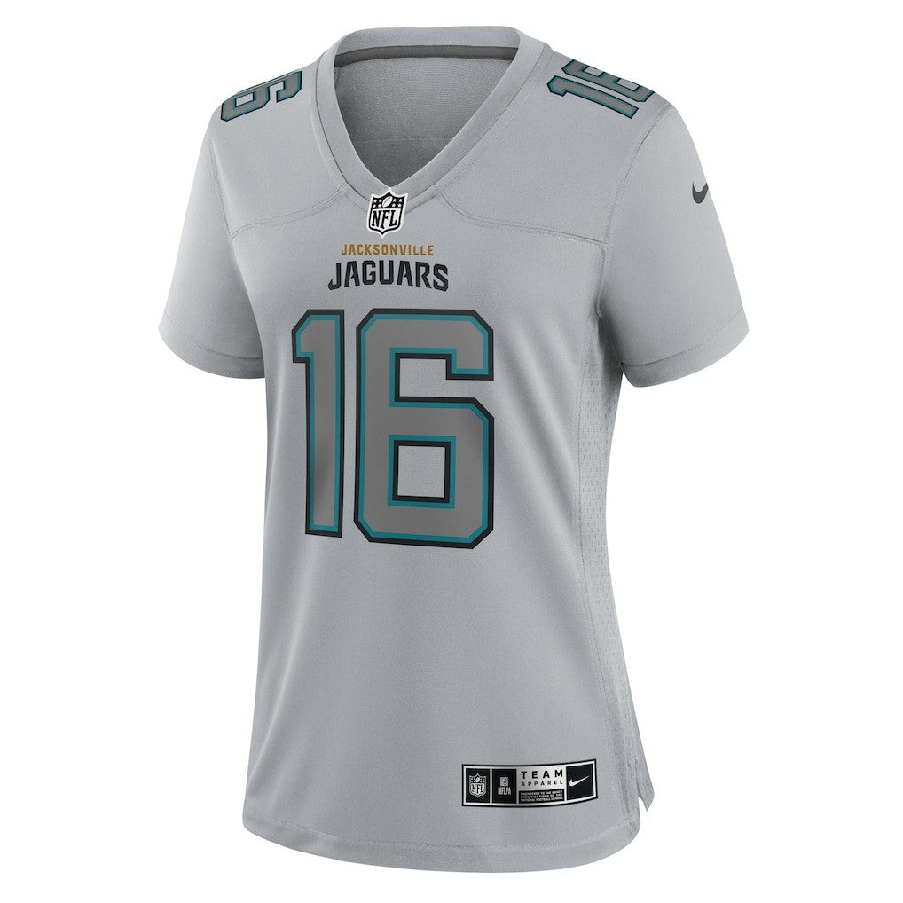 Trevor Lawrence Jacksonville Jaguars Women's Atmosphere Fashion Game Jersey - Gray - Nike