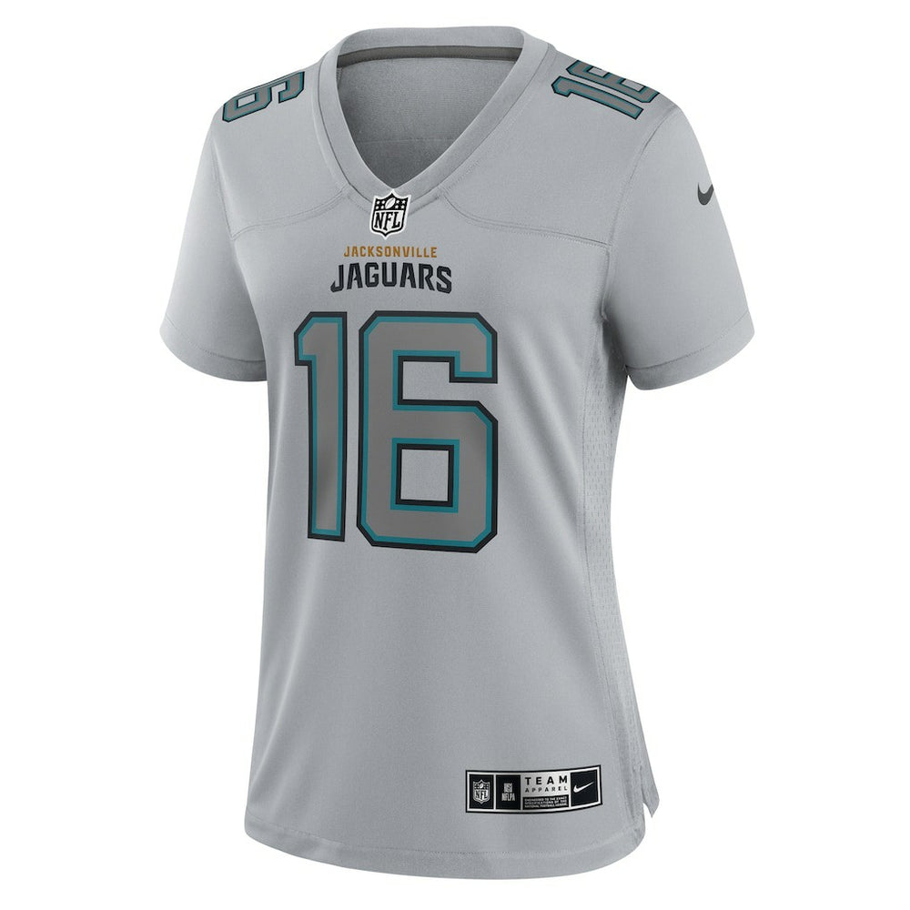 Trevor Lawrence Jacksonville Jaguars Women's Atmosphere Fashion Game Jersey - Gray - Nike