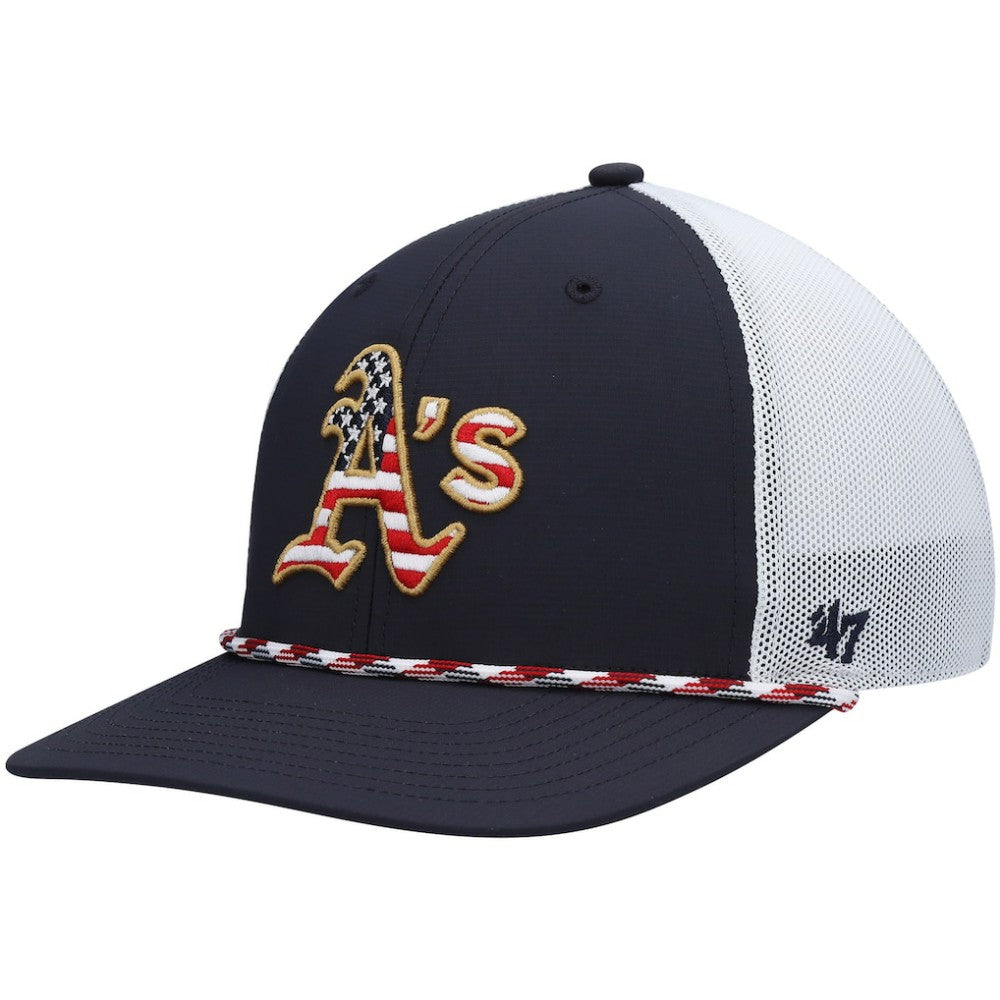 Athletics '47 Flag Fill Trucker Snapback Hat Sale