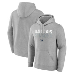 Dallas Cowboys Fade Out Pullover Hoodie - Heathered Gray - NFL