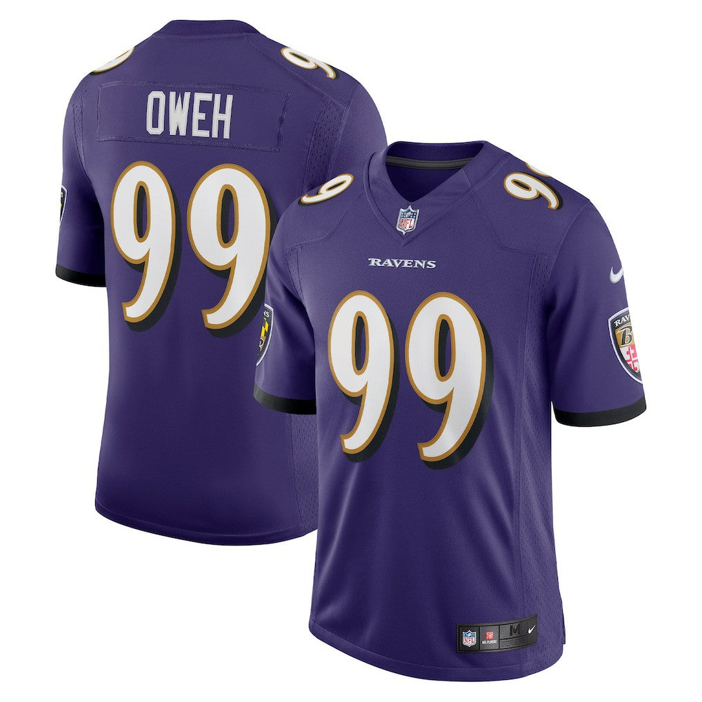 Odafe Oweh Baltimore Ravens Vapor Limited Jersey - Purple - Nike