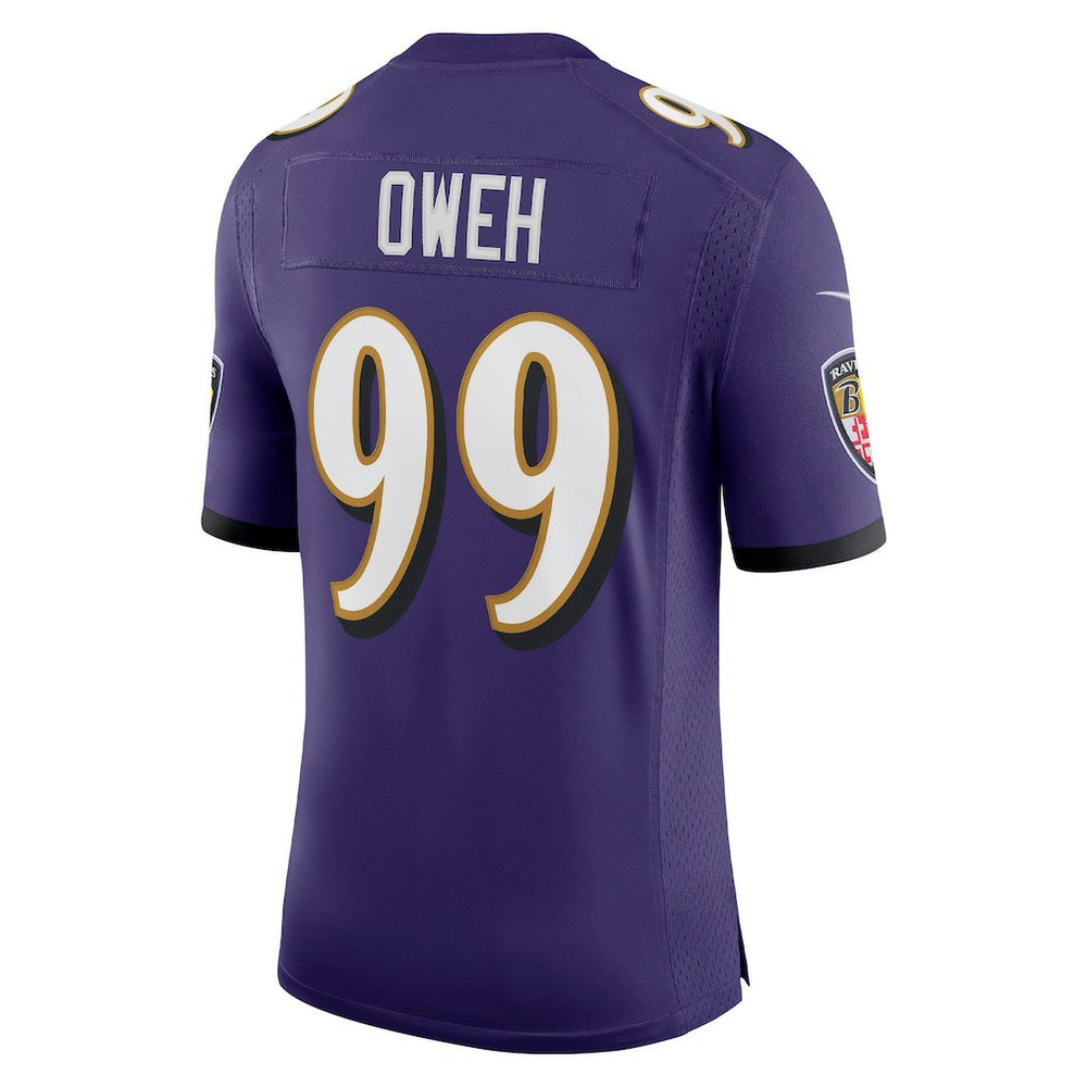 Odafe Oweh Baltimore Ravens Vapor Limited Jersey - Purple - Nike