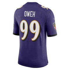 Odafe Oweh Baltimore Ravens Vapor Limited Jersey - Purple - Nike