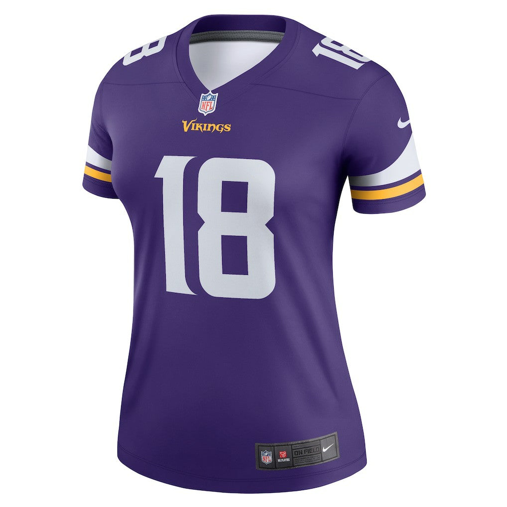 Justin Jefferson Minnesota Vikings Women's Legend Player Performance Top - Purple - Nike