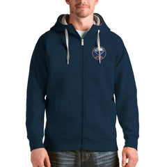 Buffalo Sabres Antigua Logo Victory Full-Zip Hoodie - Navy | NHL near me