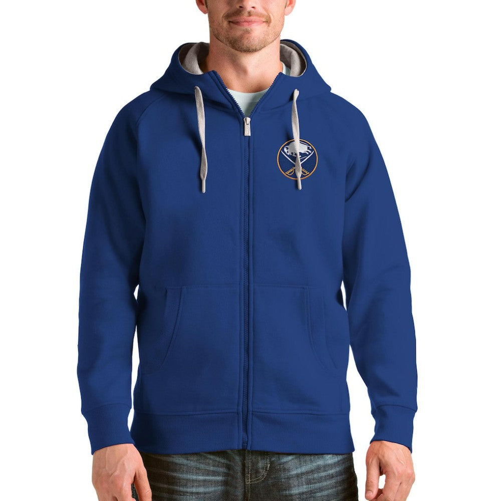 Buffalo Sabres Antigua Logo Victory Full-Zip Hoodie - Royal | NHL sale