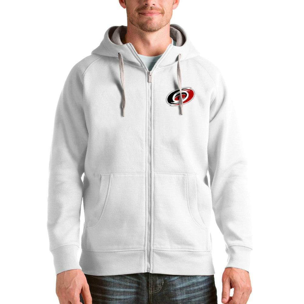 Carolina Hurricanes Antigua Logo Victory Full-Zip Hoodie - White | NHL discount