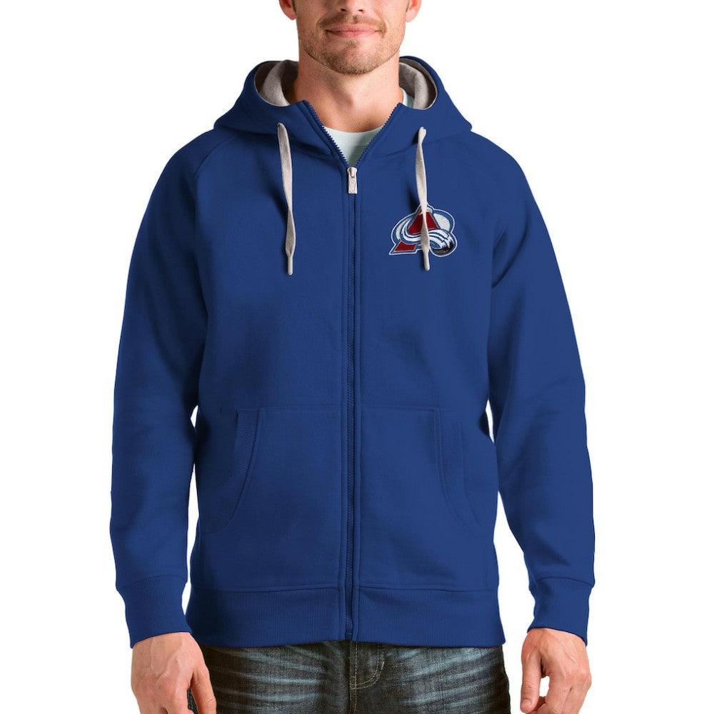 Colorado Avalanche Antigua Logo Victory Full-Zip Hoodie - Royal | NHL sale