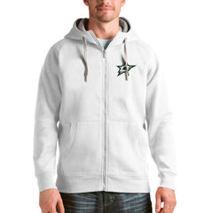 Dallas Stars Antigua Logo Victory Full-Zip Hoodie - White | NHL online