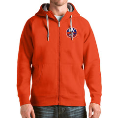 New York Islanders Antigua Logo Victory Full-Zip Hoodie - Orange | NHL online