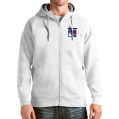 New York Rangers Antigua Logo Victory Full-Zip Hoodie - White | NHL discount