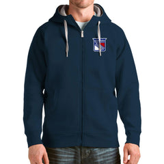 New York Rangers Antigua Logo Victory Full-Zip Hoodie - Navy | NHL on sale