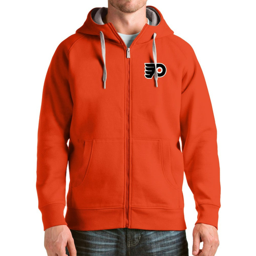 Philadelphia Flyers Antigua Logo Victory Full-Zip Hoodie - Orange | NHL on sale