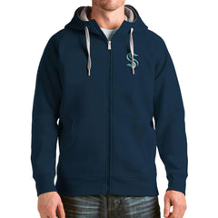 Seattle Kraken Antigua Logo Victory Full-Zip Hoodie - Deep Sea Blue | NHL sale