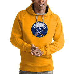 Buffalo Sabres Antigua Logo Victory Pullover Hoodie - Gold | NHL sale