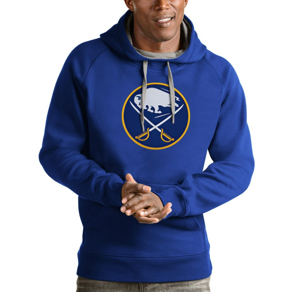 Buffalo Sabres Antigua Logo Victory Pullover Hoodie - Royal | NHL near me