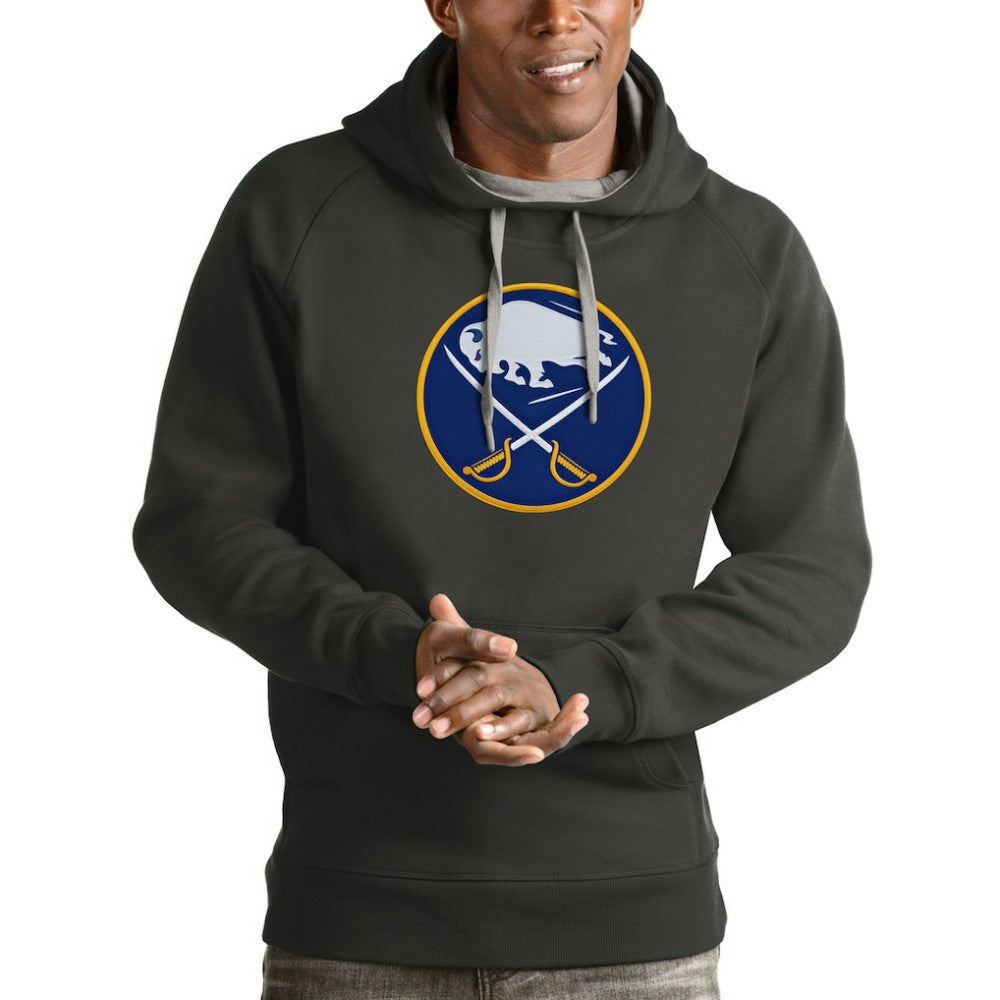 Buffalo Sabres Antigua Logo Victory Pullover Hoodie - Charcoal | NHL on sale