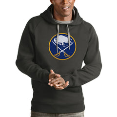 Buffalo Sabres Antigua Logo Victory Pullover Hoodie - Charcoal | NHL on sale