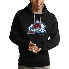 Colorado Avalanche Antigua Logo Victory Pullover Hoodie - Black | NHL on sale