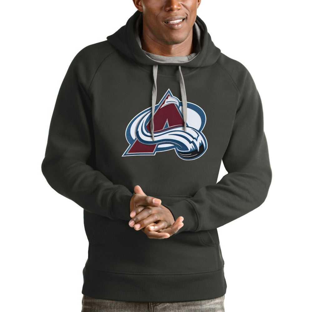 Colorado Avalanche Antigua Logo Victory Pullover Hoodie - Charcoal | NHL discount