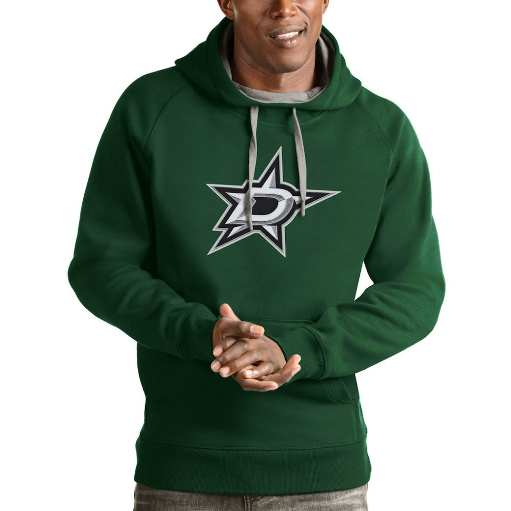 Dallas Stars Antigua Logo Victory Pullover Hoodie - Hunter Green | NHL online