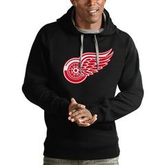 Detroit Red Wings Antigua Logo Victory Pullover Hoodie - Black | NHL discount