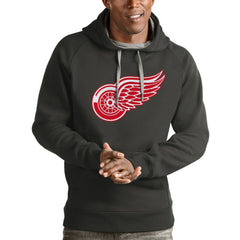 Detroit Red Wings Antigua Logo Victory Pullover Hoodie - Charcoal | NHL on sale