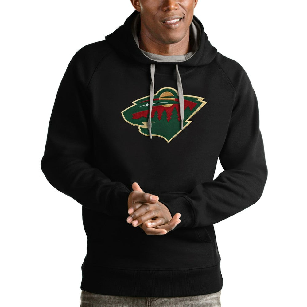 Minnesota Wild Antigua Logo Victory Pullover Hoodie - Black | NHL sale