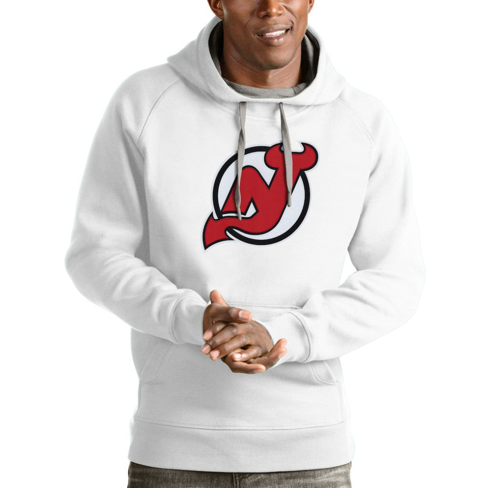 New Jersey Devils Antigua Logo Victory Pullover Hoodie - White | NHL discount