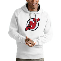New Jersey Devils Antigua Logo Victory Pullover Hoodie - White | NHL discount