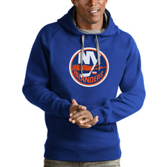 New York Islanders Antigua Logo Victory Pullover Hoodie - Royal | NHL online