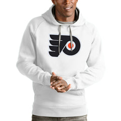 Philadelphia Flyers Antigua Logo Victory Pullover Hoodie - White | NHL discount