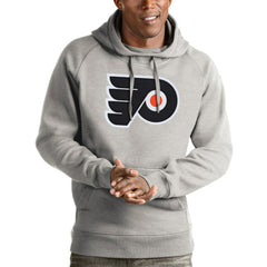 Philadelphia Flyers Antigua Logo Victory Pullover Hoodie - Heathered Gray | NHL sale