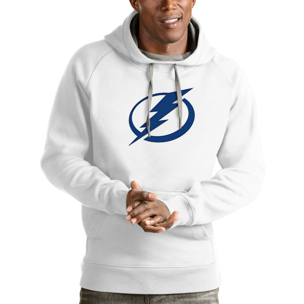 Tampa Bay Lightning Antigua Logo Victory Pullover Hoodie - White | NHL discount