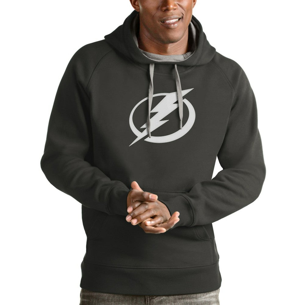 Tampa Bay Lightning Antigua Logo Victory Pullover Hoodie - Charcoal | NHL discount