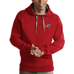 Columbus Blue Jackets Antigua Victory Pullover Hoodie - Red | NHL near me