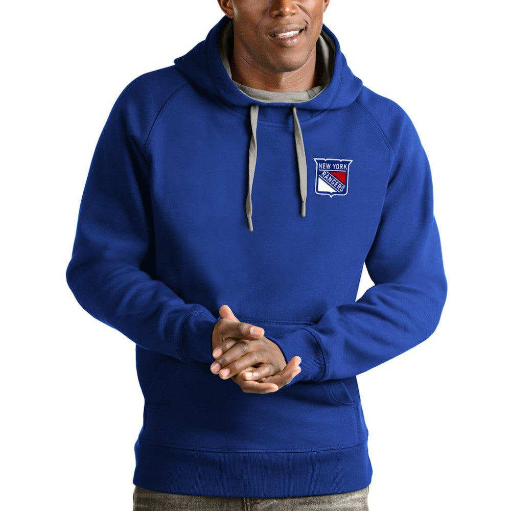 New York Rangers Antigua Team Victory Pullover Hoodie - Blue | NHL on sale