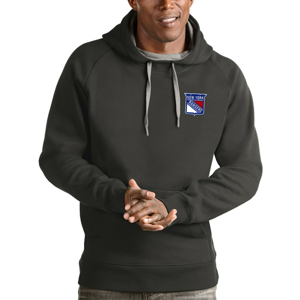 New York Rangers Antigua Victory Pullover Hoodie - Charcoal | NHL sale